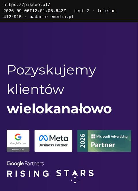 Strona główna na telefonie, Pikseo