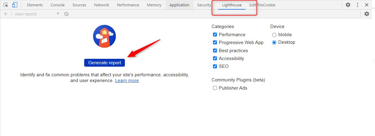 Lighthouse Emedia Szybkosc Ladowania Strony