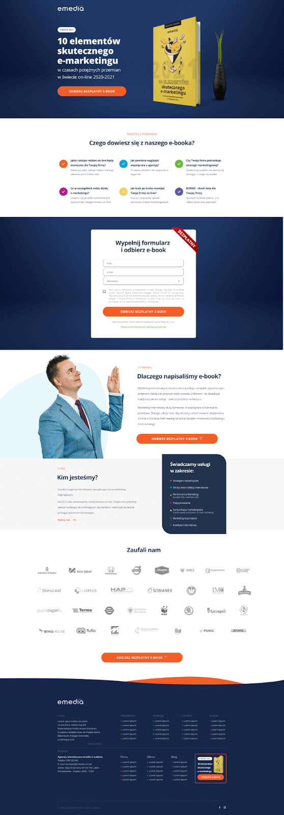 Langing Page E Book 10 Elementow Skutecznego E Marketingu