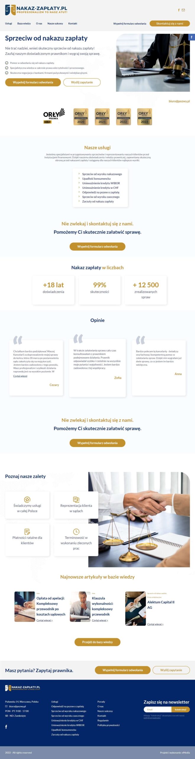 Nakaz-zaplaty.pl – profesjonalna pomoc prawna - zrzut desktop