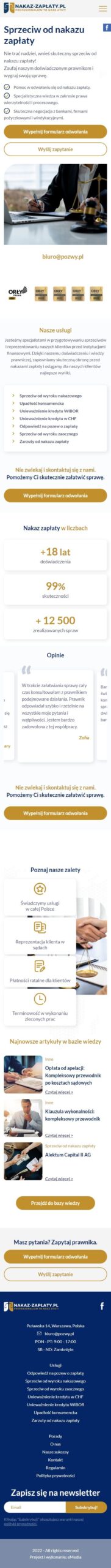 Nakaz-zaplaty.pl – profesjonalna pomoc prawna - zrzut mobile