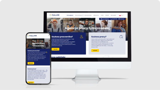 fulljob.pl – strona internetowa agencji pracy tymczasowej