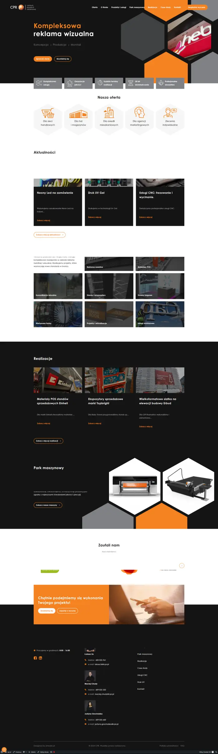 cpr.pl – Centrum Produkcji Reklamowej - zrzut desktop