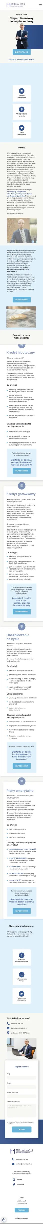 michaljanik.pl – strona eksperta finansowego - zrzut mobile