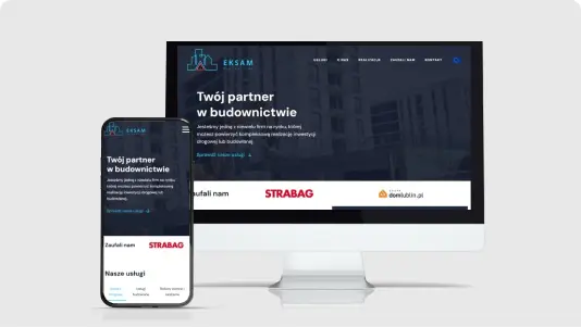 eksam.pl – strona firmy budowlanej