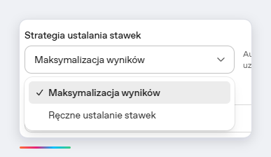 Wybór strategii ustalania stawek w Menedżerze reklam