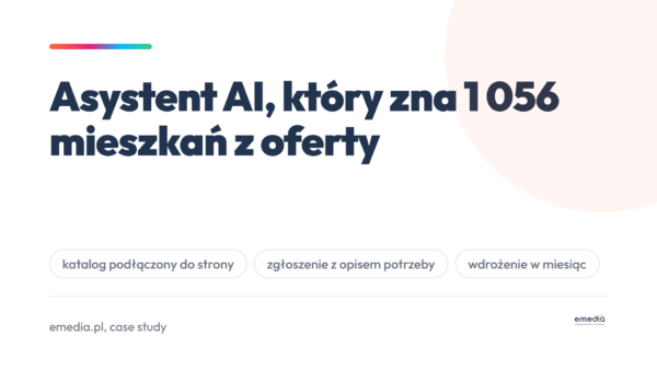 Asystent AI, który zna 1 056 mieszkań. Case study wdrożenia u dewelopera w miesiąc