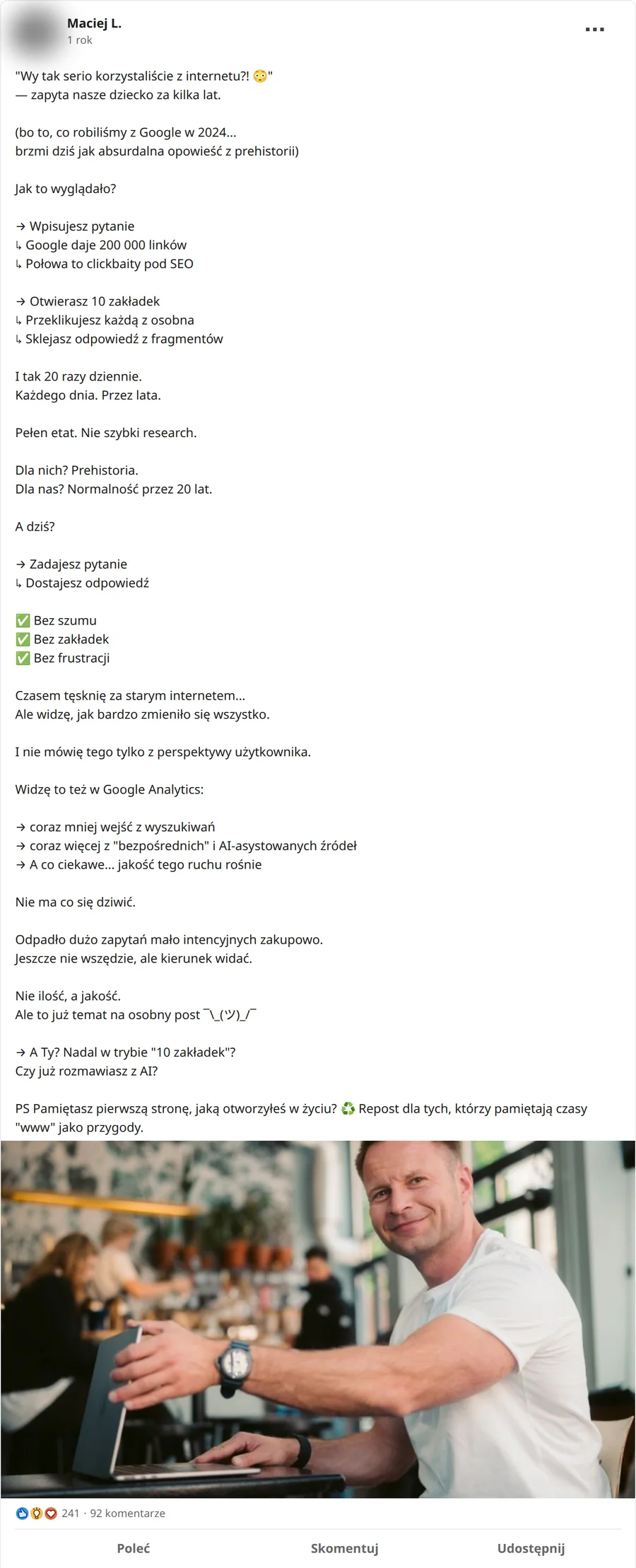 Zrzut posta Maciej L. z 04.06.2025