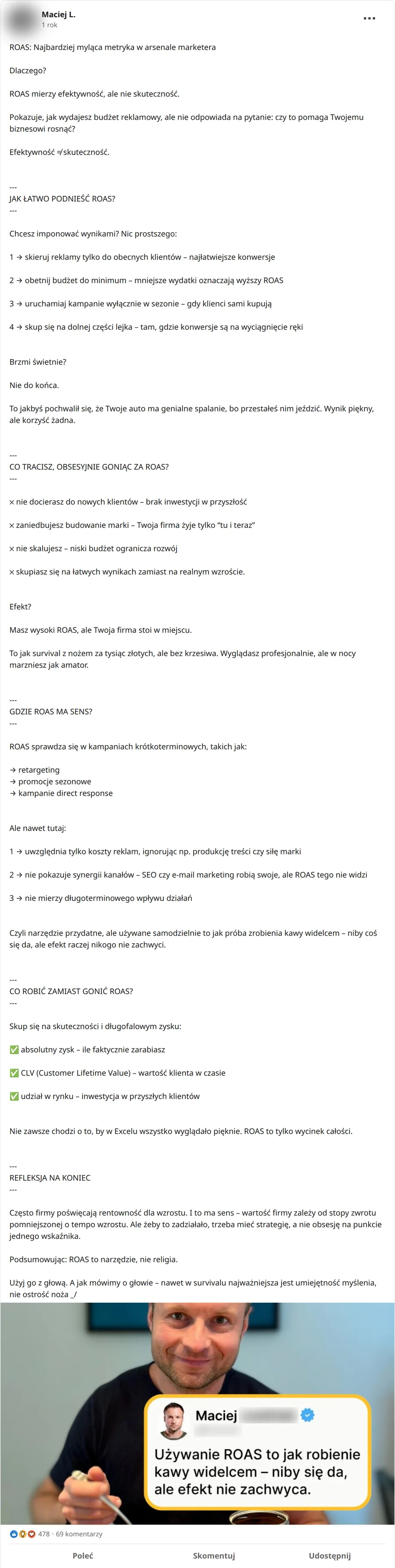 Zrzut posta Maciej L. z 03.02.2025