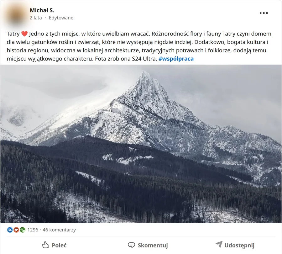 Zrzut posta Michał S. z 04.02.2024, 1296 reakcji i 46 komentarzy