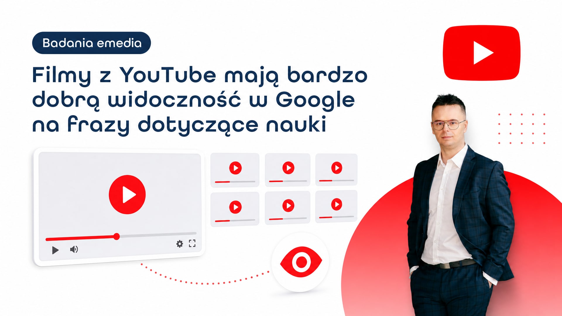 Filmy z YouTube mają bardzo dobrą widoczność w Google na frazy dotyczące nauki