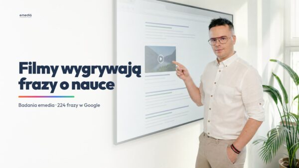 Filmy z&nbsp;YouTube mają bardzo dobrą widoczność w&nbsp;Google na&nbsp;frazy dotyczące nauki