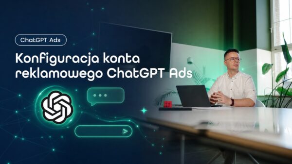 Okładka strony Konfiguracja konta reklamowego ChatGPT Ads. Grzegorz Wysocki, emedia