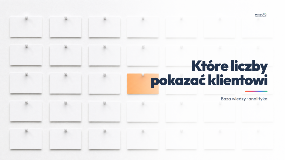 Które liczby z YouTube pokazywać klientowi, białe karty z jedną pomarańczową
