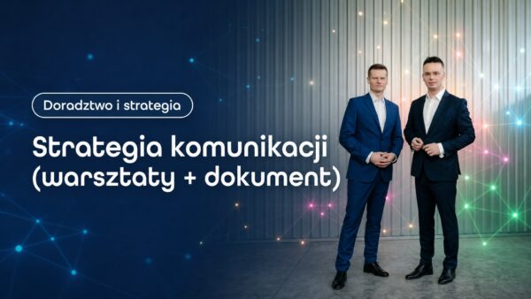 Okładka strony Strategia komunikacji (warsztaty + dokument). Grzegorz Wysocki, emedia