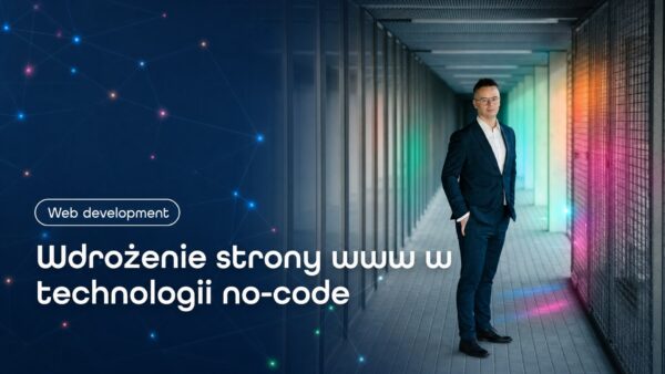 Okładka strony Wdrożenie strony www w technologii no-code. Grzegorz Wysocki, emedia