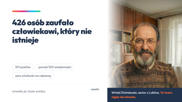 426 osób zaufało profilowi człowieka, który&nbsp;nie&nbsp;istnieje