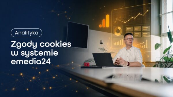 Okładka strony Zgody cookies w systemie emedia24. Grzegorz Wysocki, emedia
