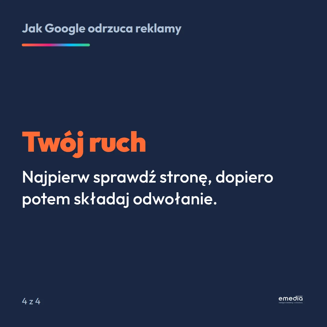 Twój ruch: najpierw sprawdź stronę, potem odwołanie